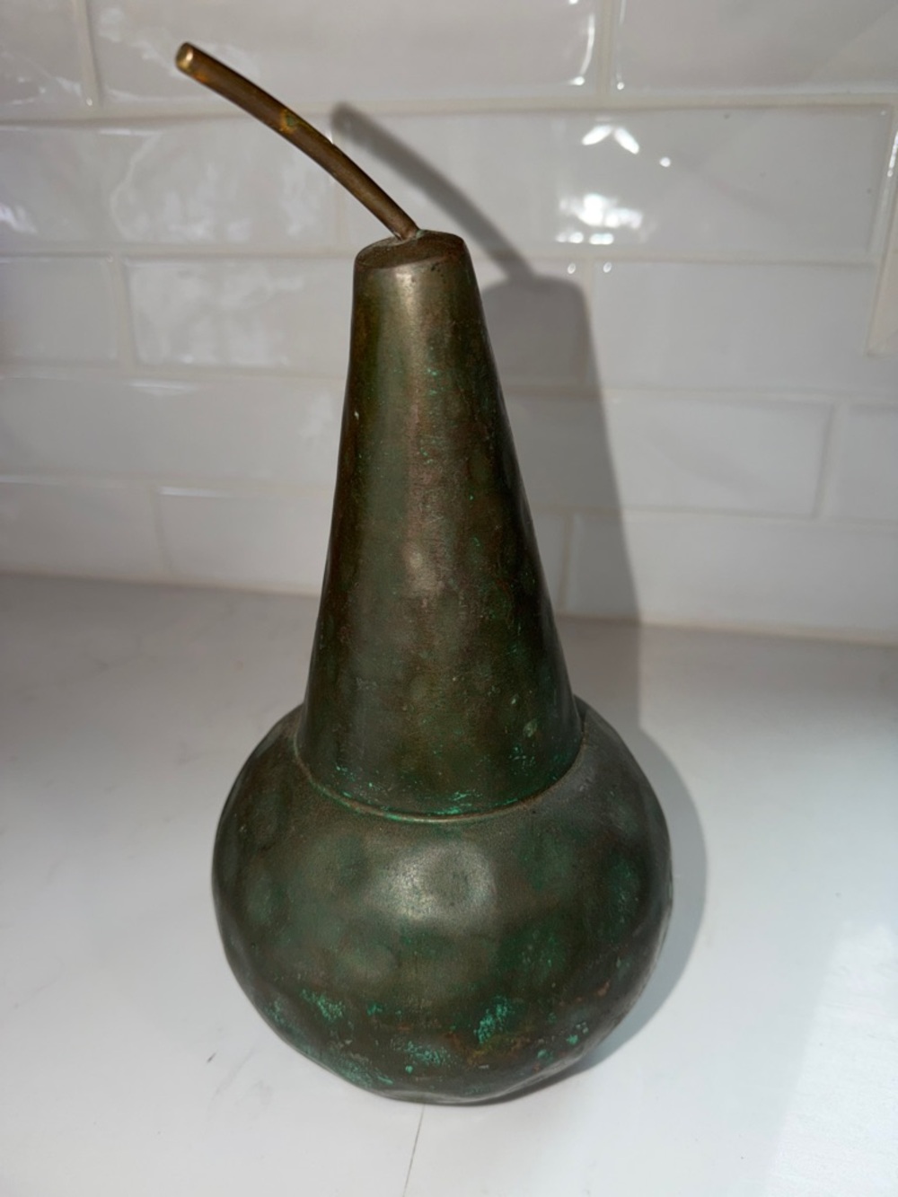 ARTERIORS Black and Green Patina Decorative Vase Base